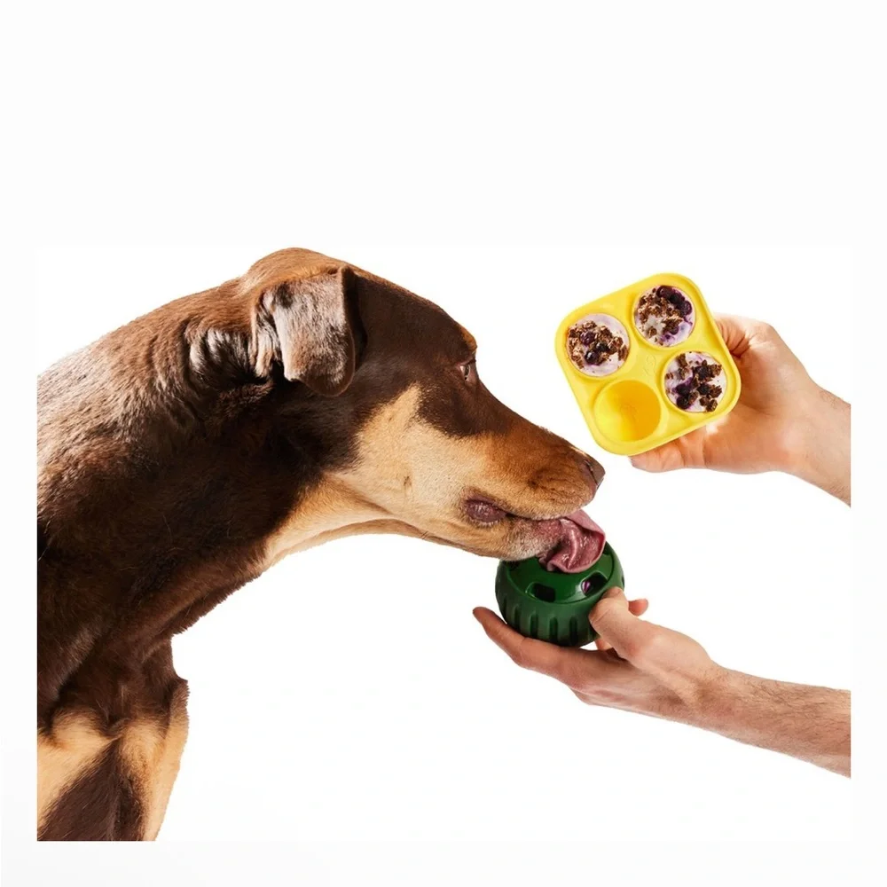 Woof Pupsicle Treat Tray Mold Treat Dispenser Dog Toy, Small